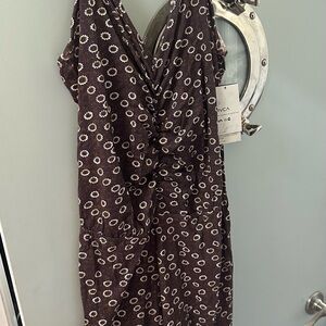 RVCA Women’s jumpsuit pantsuit 100% cotton Size: M brown flower bell bottom pant